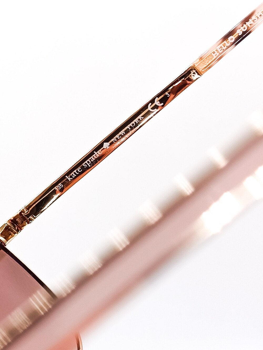 New Kate Spade New York 100% UV Protection Varese RoseGold Aviator Sunglasses - Picture 3 of 11
